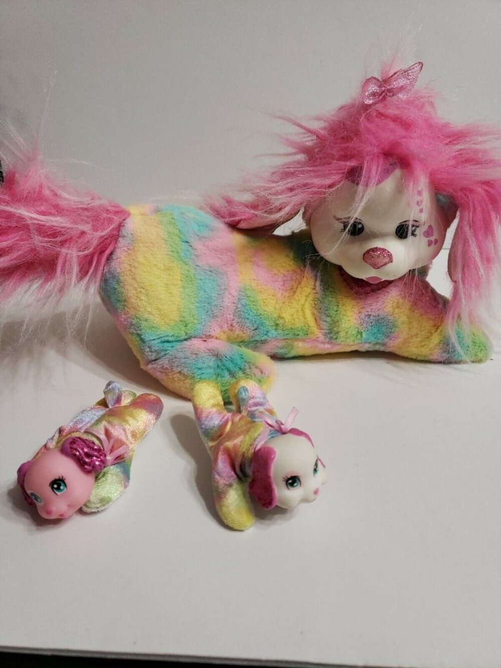 Puppy Surprise Stormy & 2 Tye Dye Puppies Rainbow Barking Puppy